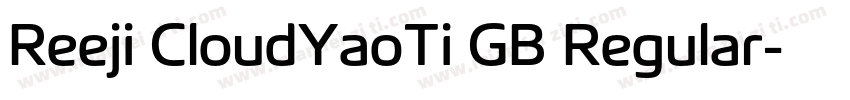 Reeji CloudYaoTi GB Regular字体转换